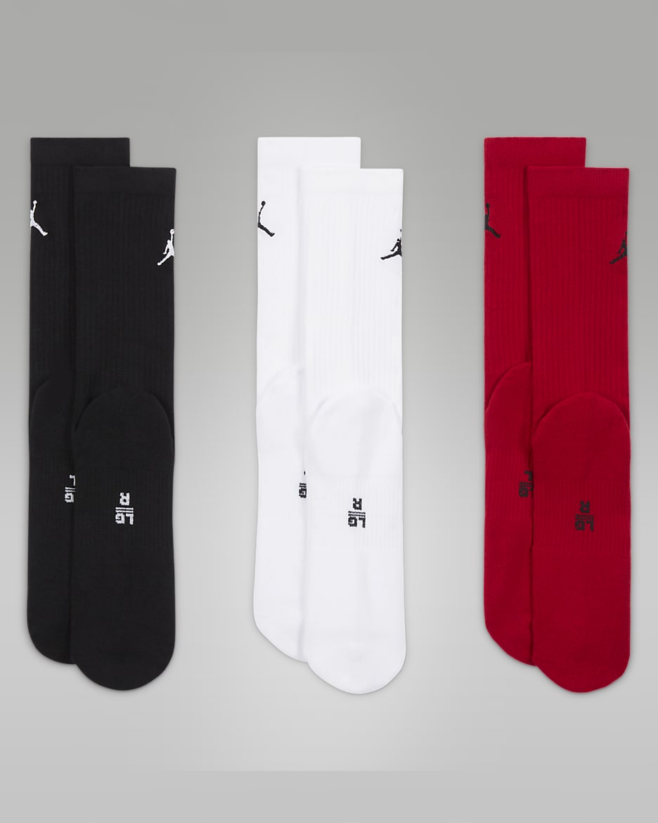 Jordan Everyday Crew Socks 3 pairs Nike UK